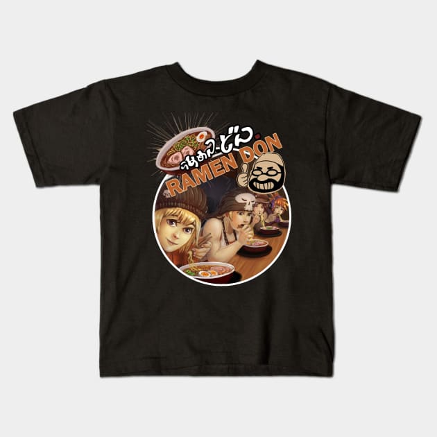 ramen don Kids T-Shirt by bside7715